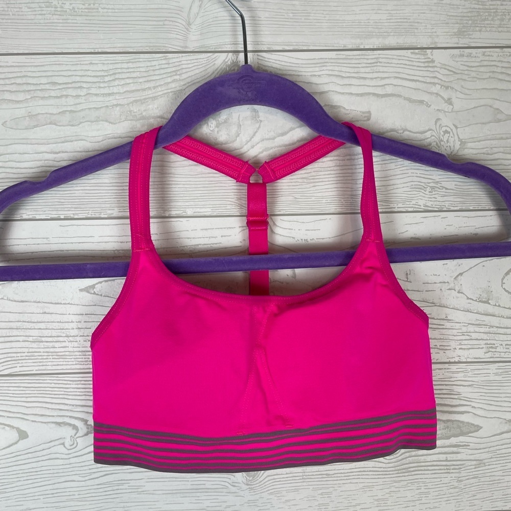 Athleta Pink Sports Bra Size Small